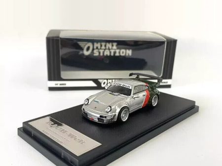 MiniStation Rauh-Welt Porsche RWB 964 Samurai CyberPunk Silver-Green-Red Discount