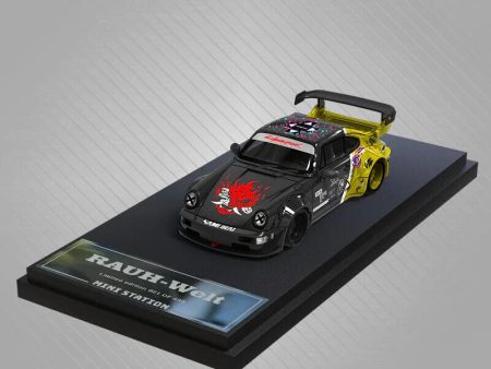 MiniStation Rauh-Welt Porsche RWB 964 Samurai CyberPunk Black-Yellow Online Hot Sale