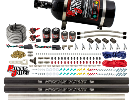 4 Cylinder 4 Solenoid Dual Stage Direct Port System With Distribution Blocks, SBT Nozzle (Gas) Online Hot Sale