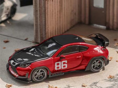 Fuji Toyota GR86 Rocket Bunny Pandem Red Black Hood And Roof Online Sale