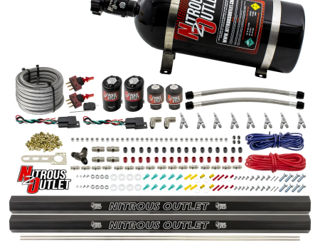 4 Cylinder 4 Solenoid Dual Stage Direct Port System With Dual Injection Rails, SBT Nozzle (E85) - 45-55 PSI Online