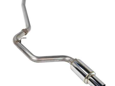 Remark 08-14 Subaru WRX   STI Hatch Cat-Back Exhaust R1 Spec Single Exit Stainless Steel Online Hot Sale