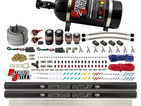 4 Cylinder 4 Solenoid Dual Stage Direct Port System With Distribution Blocks, SBT Nozzle (Methanol) For Sale