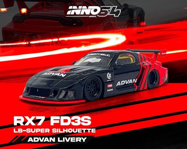 Inno64 LBWK RX-7 FD3S LB-Super Silhouette Advan Livery Online