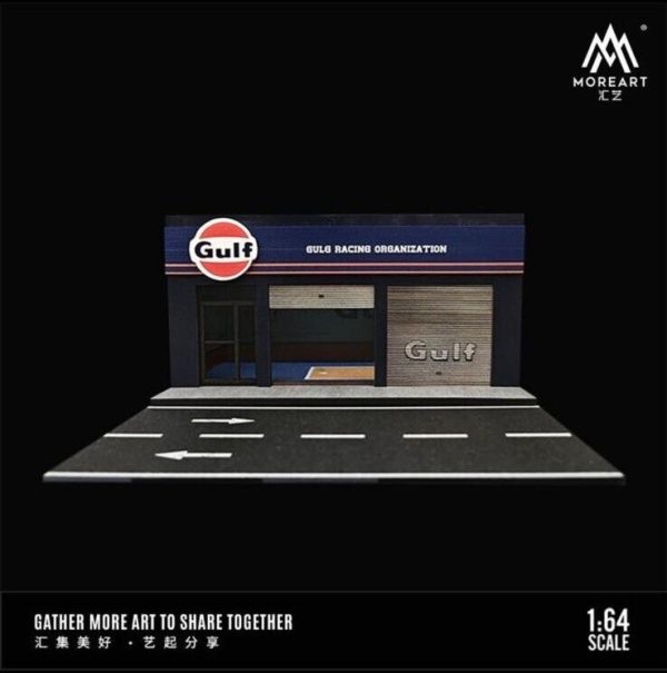 MoreArt Gulf Oil Repair Shop Scene Model Cheap