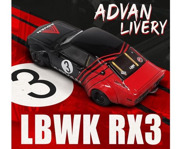 Inno64 LBWK Mazda RX-3 Savannah Advan Livery Discount