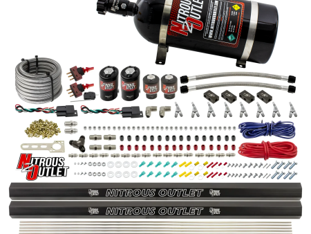 4 Cylinder 4 Solenoid Dual Stage Direct Port System With Distribution Blocks, SBT Nozzle (Gas) - 45-55 PSI For Cheap