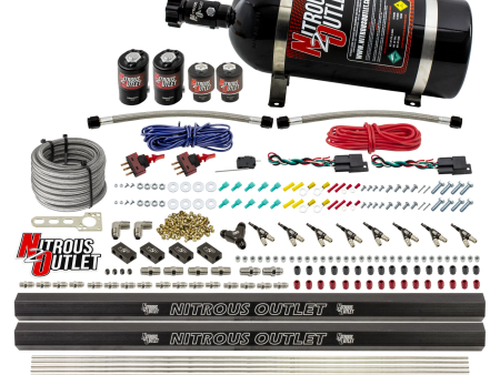 4 Cylinder 4 Solenoid Dual Stage Direct Port System With Dual Injection Rails (Methanol) Supply