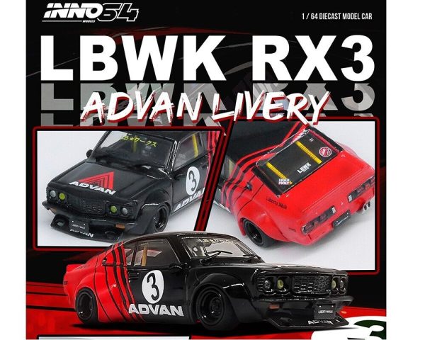 Inno64 LBWK Mazda RX-3 Savannah Advan Livery Discount