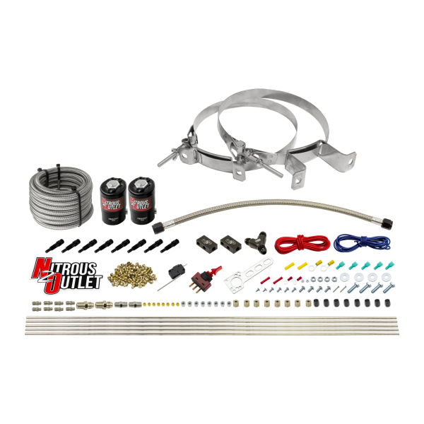 8 Cylinder Dry Direct Port System - .112 Nitrous - Straight Blow Through Nozzles For Sale