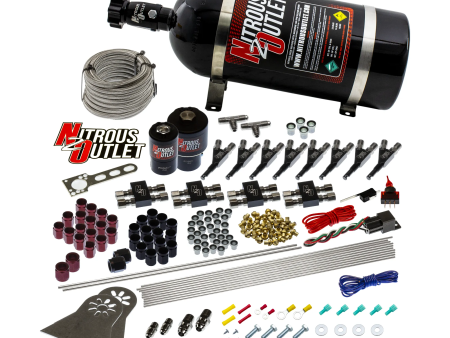 8 Cylinder Single Stage Direct Port Nitrous System - .178 Nitrous .310 Fuel Solenoids Cheap