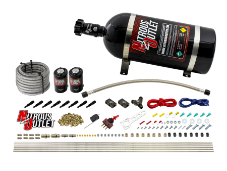 8 Cylinder Dry Direct Port System - .112 Nitrous - Straight Blow Through Nozzles For Sale