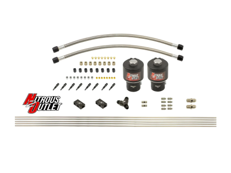 Dry 8 Cylinder 2 Solenoid Forward Direct Port Conversion Kit - .178  Orifice - Straight Blow Through Nozzles Discount