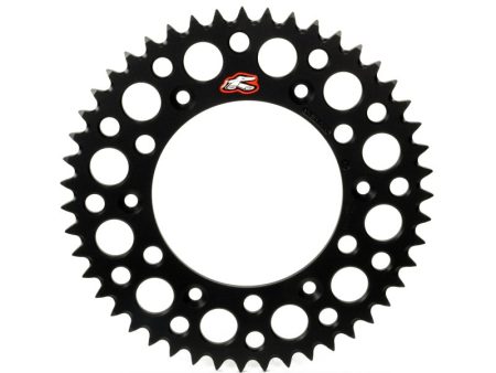 Renthal KTM Husqvarna GasGas Rear Grooved Sprocket - Black 520-54P Teeth For Sale