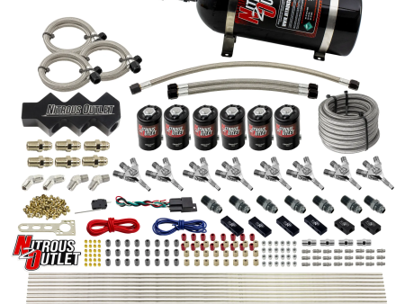 Trident 8 Cylinder 6 Solenoid Dry Triple Stage Direct Port System With 1 In 6 Out Distribution Blocks For Sale