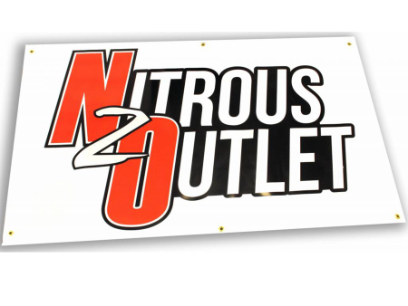 Nitrous Outlet White Promotional Banner (5 x3 ) Cheap