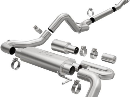 MagnaFlow 2021 Ford Bronco Overland Series Cat-Back Exhaust w  Single Straight Driver Exit- No Tip on Sale