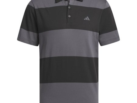 adidas Core Block Polo Shirt - Black Grey Six Hot on Sale