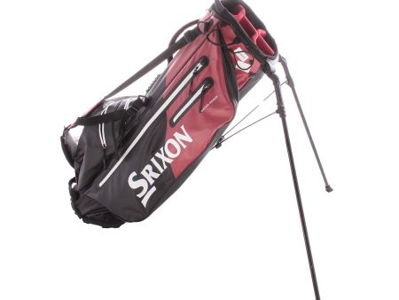 Srixon Second Hand Waterproof Stand Bag - Black Red on Sale