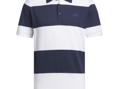 adidas Core Block Polo Shirt - White Collegiate Navy Cheap