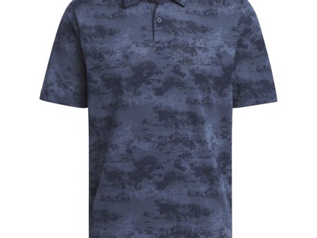 adidas Go-To Print Polo Shirt - Collegiate Navy For Discount