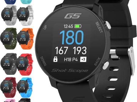 Shot Scope G5 Golf GPS Watch - Black For Discount